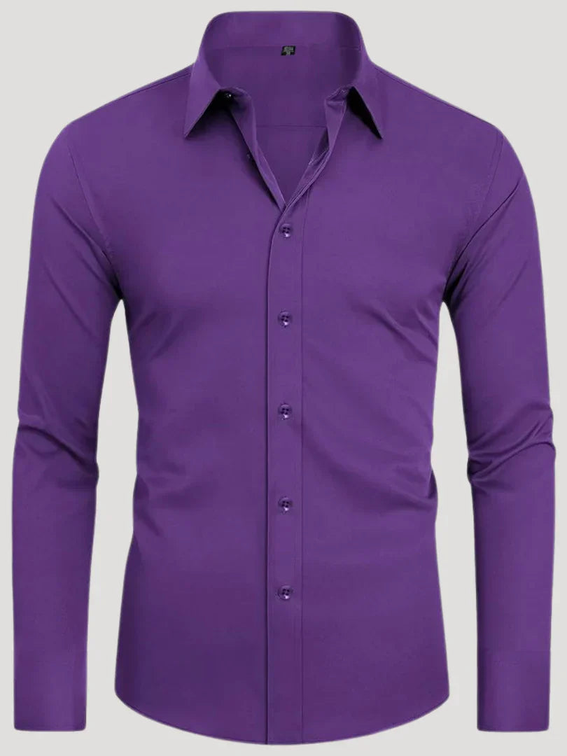 Bordon - Non-Iron Stretch Shirt With Button
