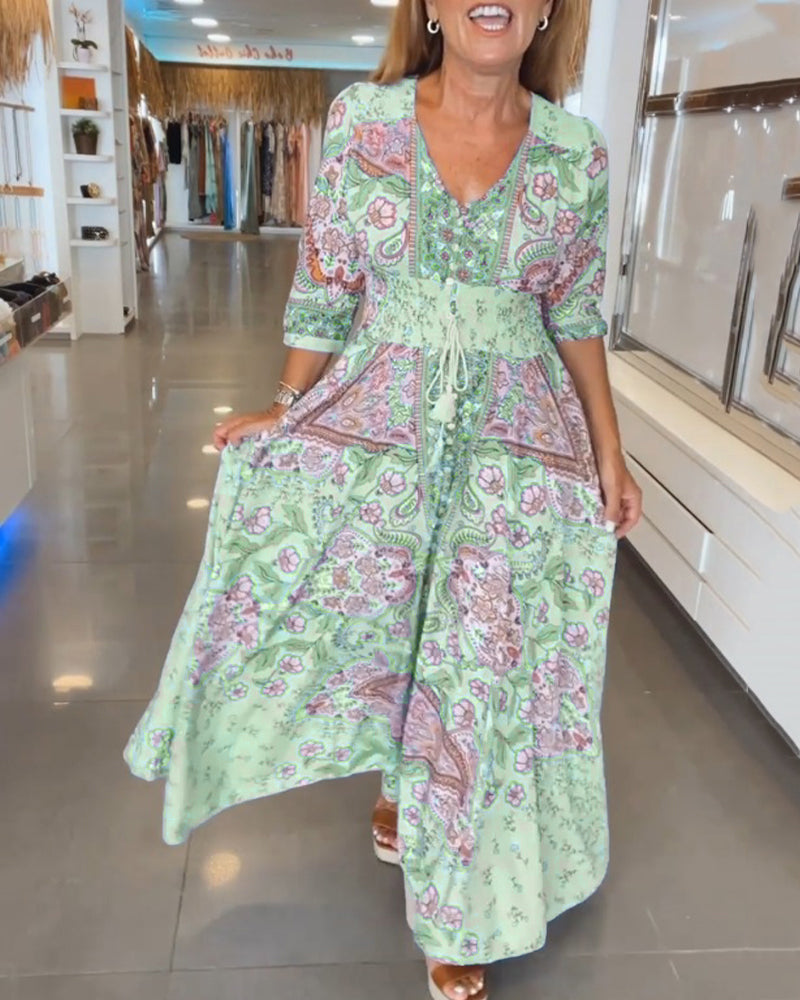 ELENA – BLOSSOM WHIMSY MAXI DRESS