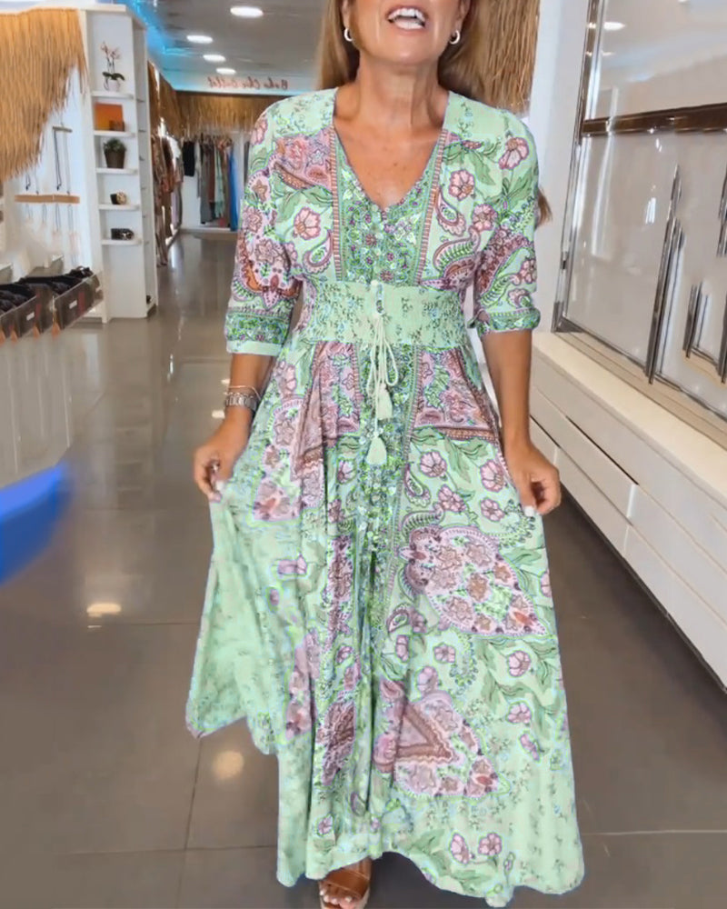 ELENA – BLOSSOM WHIMSY MAXI DRESS