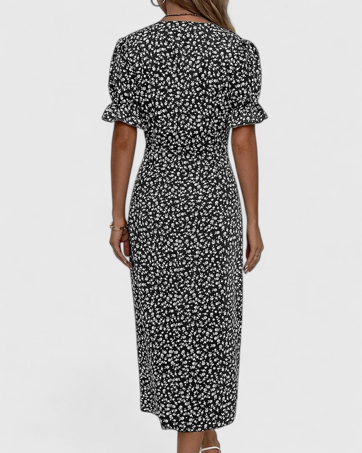 SOPHIA – BLOOM WRAP MIDI DRESS