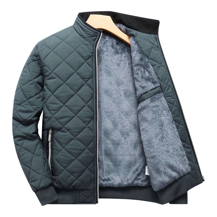 Hristo - Diamond Pattern Fleece Lined Jacket