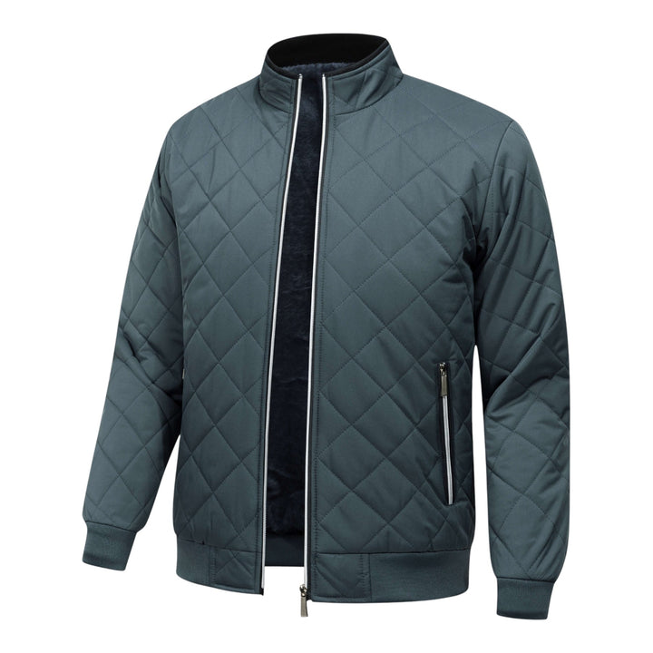 Hristo - Diamond Pattern Fleece Lined Jacket