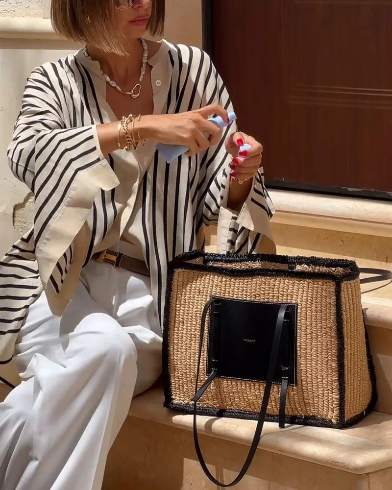 FHAYE – STRIPED FLOWY BLOUSE