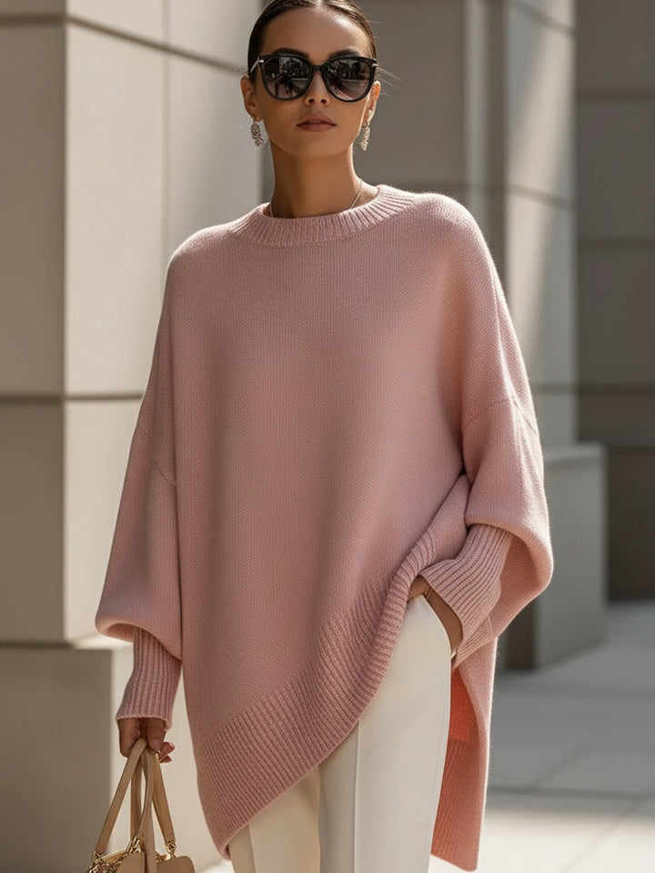 NATALIE – ASYMMETRICAL COZY OVERSIZED SWEATER