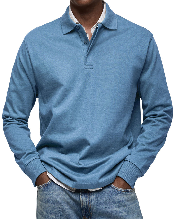 JUSTIN – CLASSIC LONG-SLEEVE POLO SHIRT