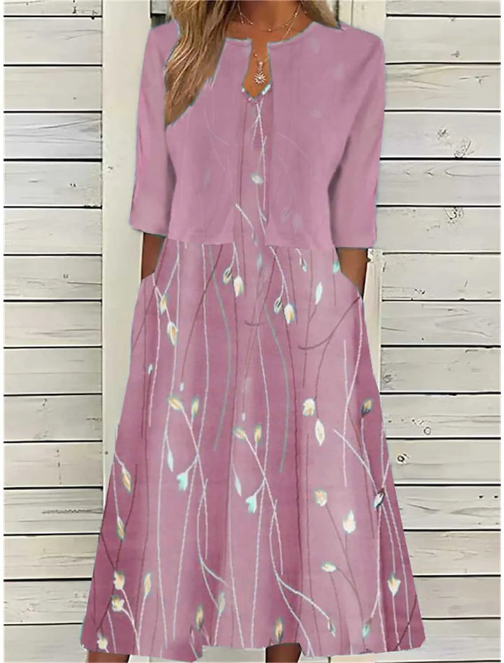 MADISON – ELEGANT BLOSSOM MIDI DRESS SET