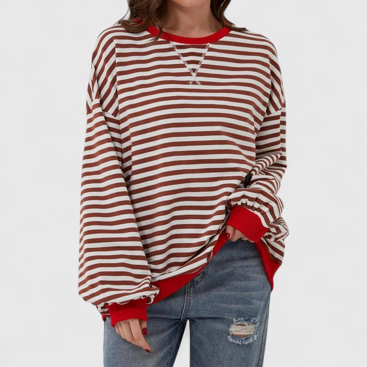 GRACE – OVERSIZED STRIPED SWEATER
