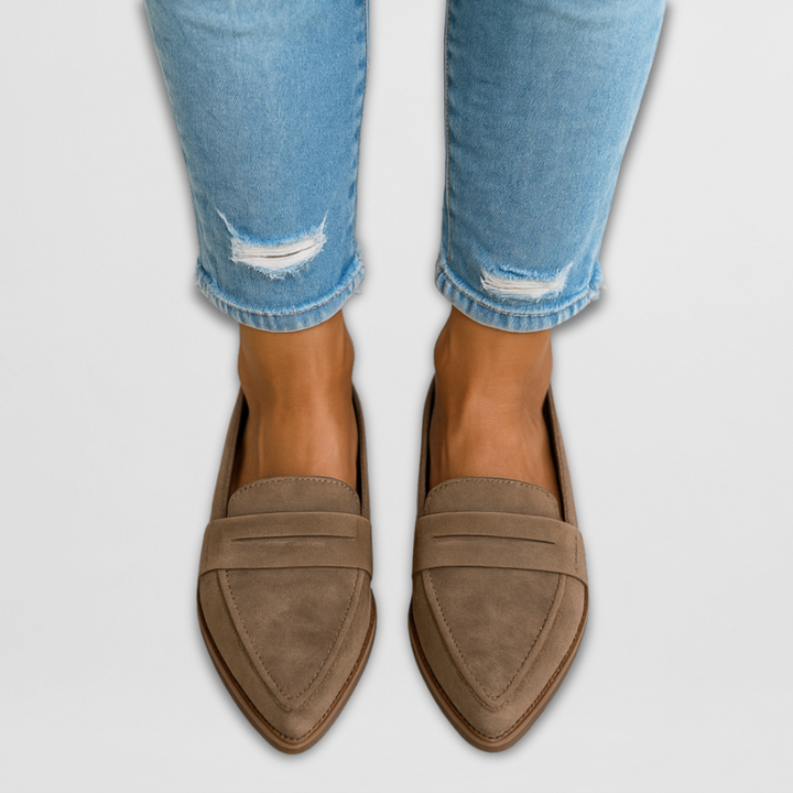 LAYLA - POINTED-TOE PENNY LOAFER