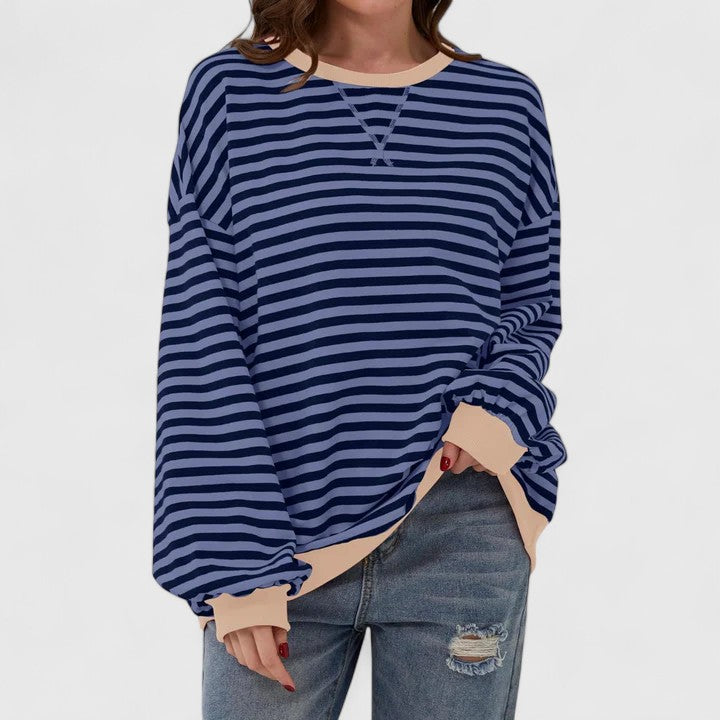 GRACE – OVERSIZED STRIPED SWEATER