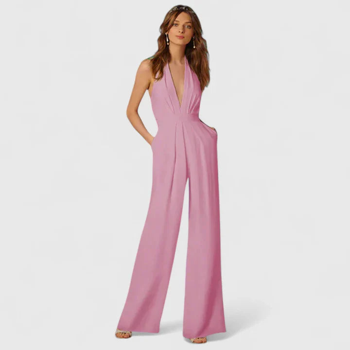 AVA – ELEGANT HALTER JUMPSUIT