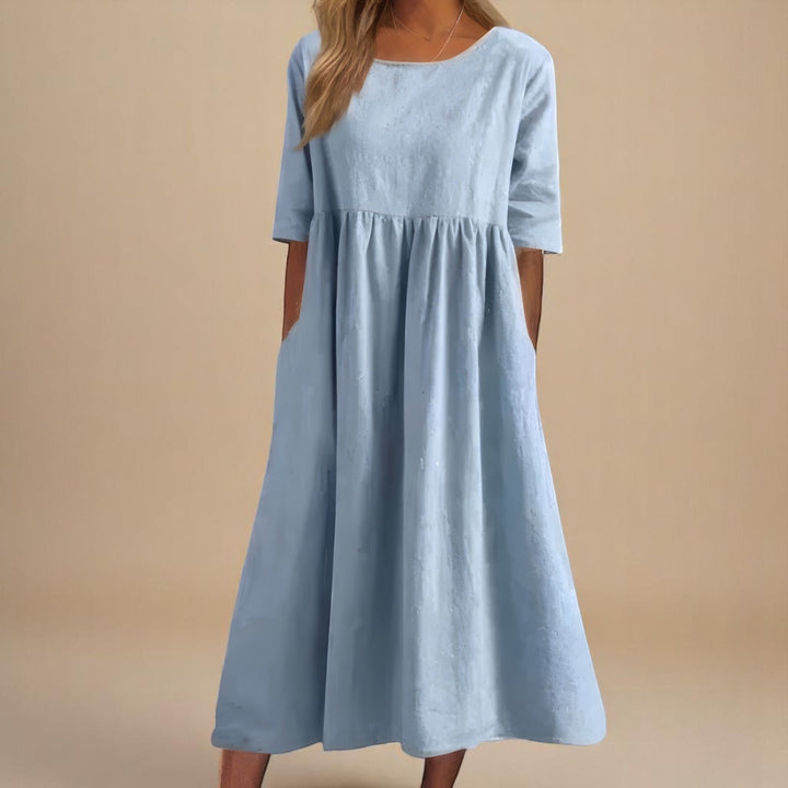 GRACE – FLOWY DAYLIGHT MIDI DRESS