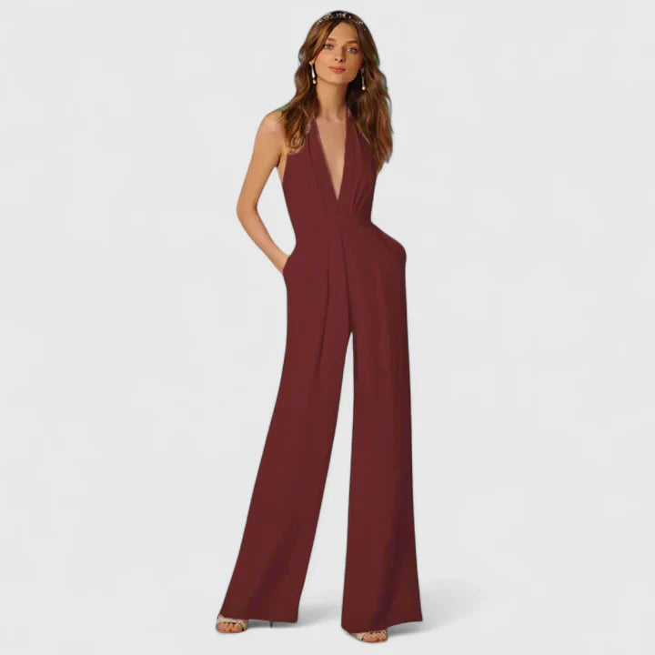 AVA – ELEGANT HALTER JUMPSUIT