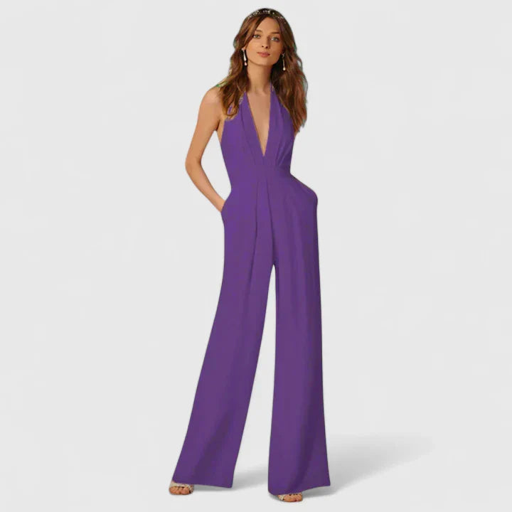 AVA – ELEGANT HALTER JUMPSUIT