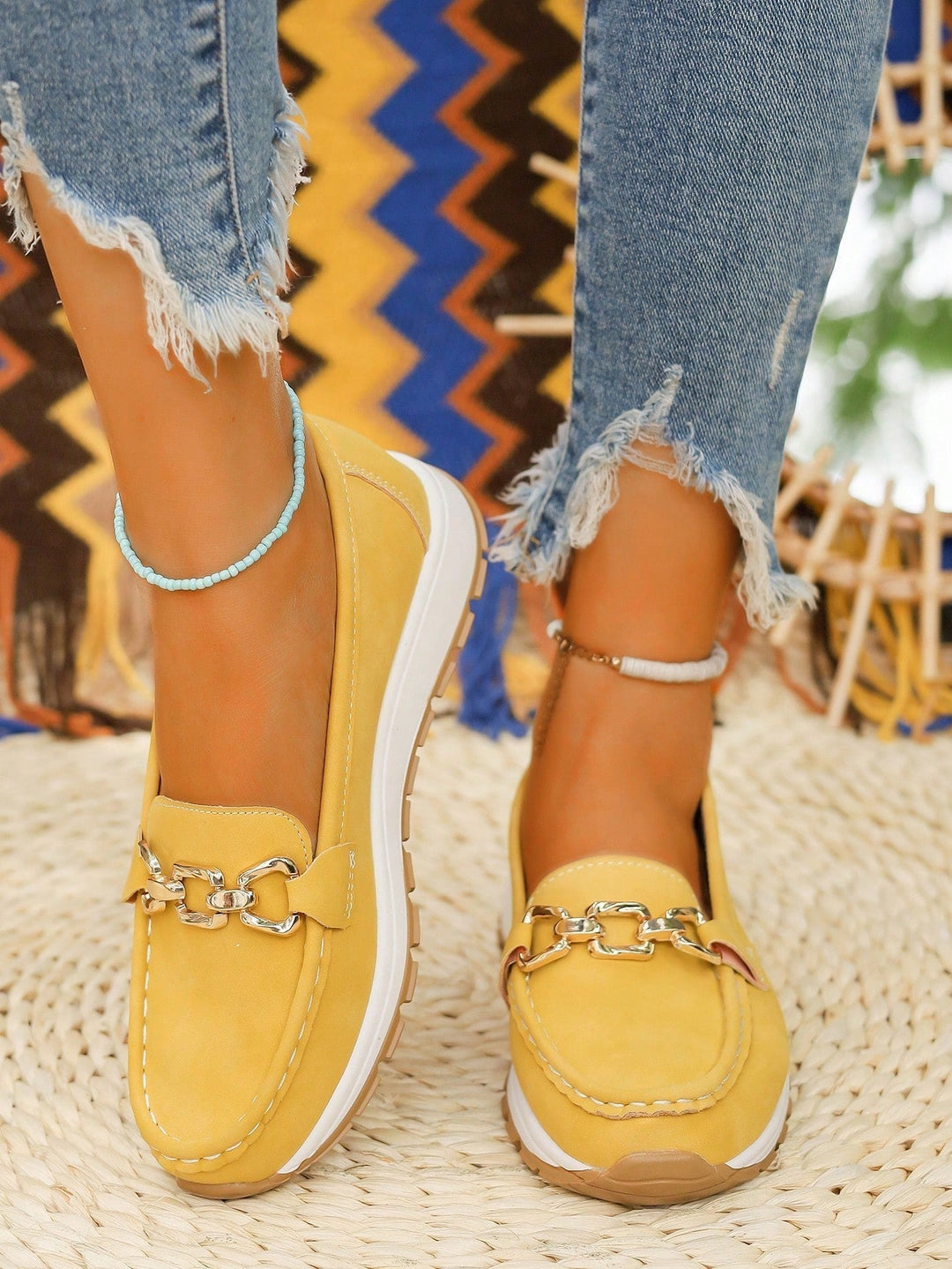 Flat Buckle Loafers