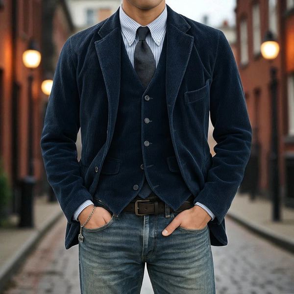 Gunnar - Corduroy Blazer And Vest
