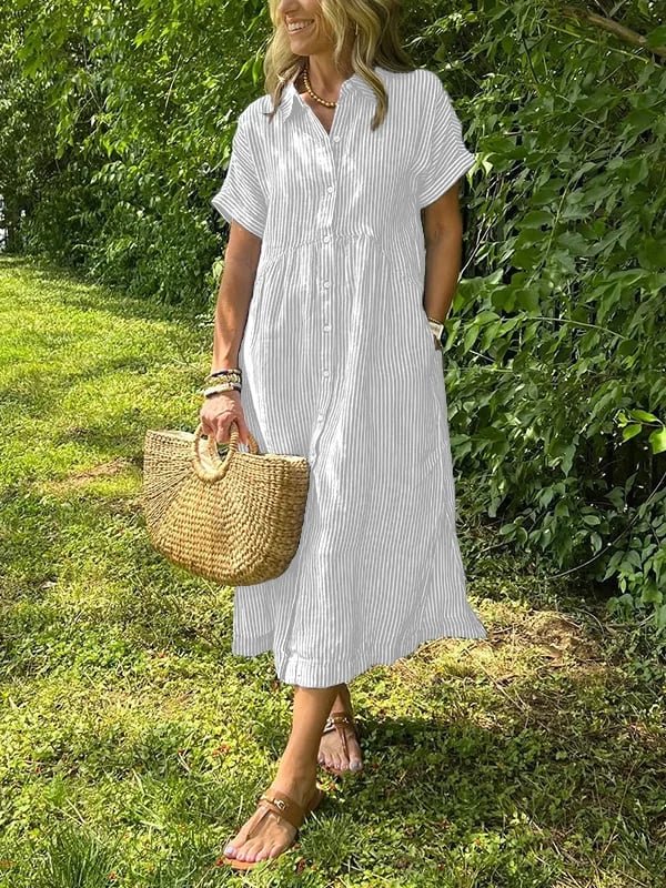 CELINE – RELAXED BUTTON-DOWN SHIRT DRESS