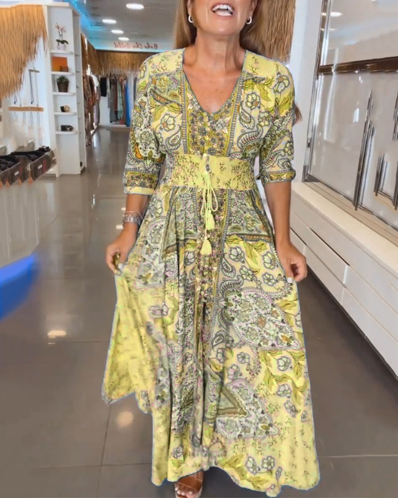 ELENA – BLOSSOM WHIMSY MAXI DRESS