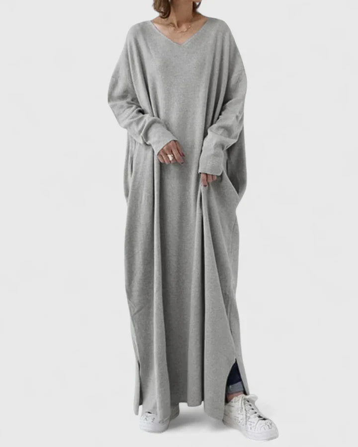 MARY – RELAXED MAXI SWEATER DRESS