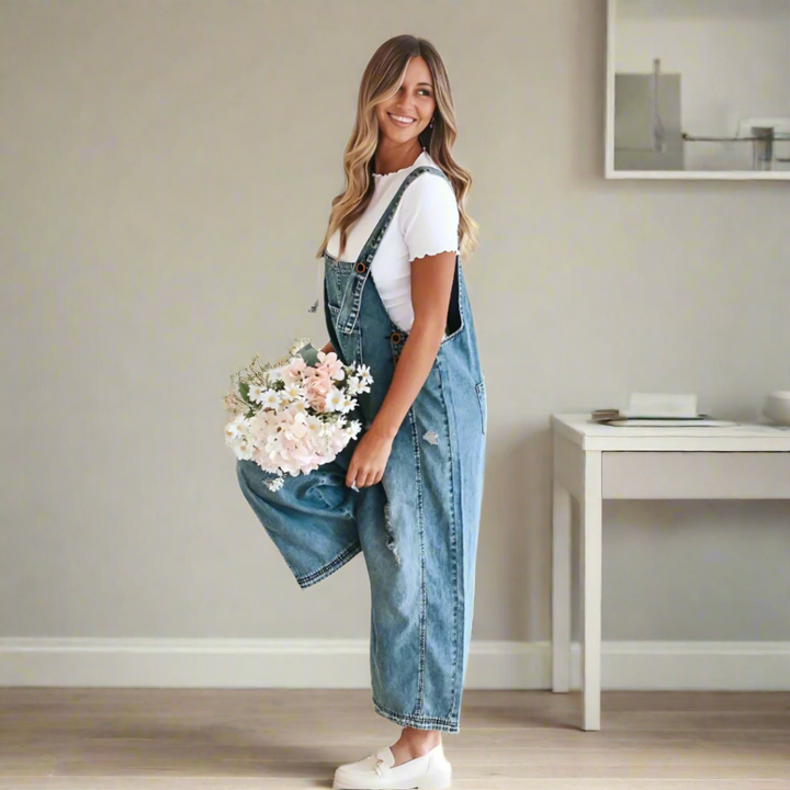 MACKENZIE – RELAXED DISTRESSED OVERALLS