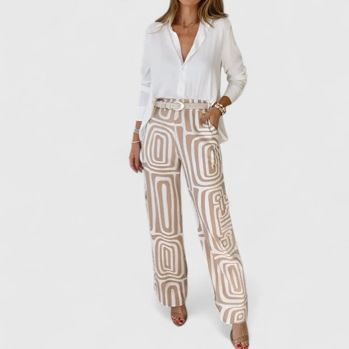 CAROLINE – MODERN CHIC WIDE-LEG PANTS