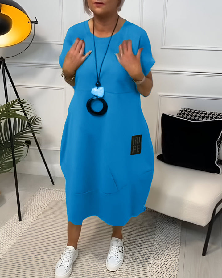 Bessie – Comfy Midi Shirt Dress