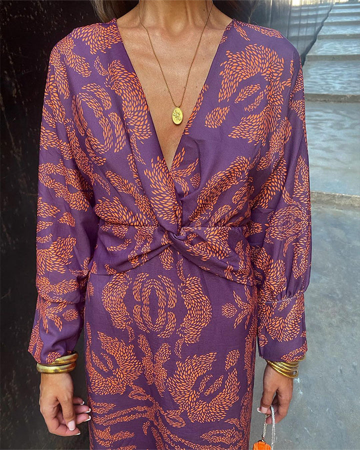 CAMILLE – GOLDEN GLANCE TWIST DRESS