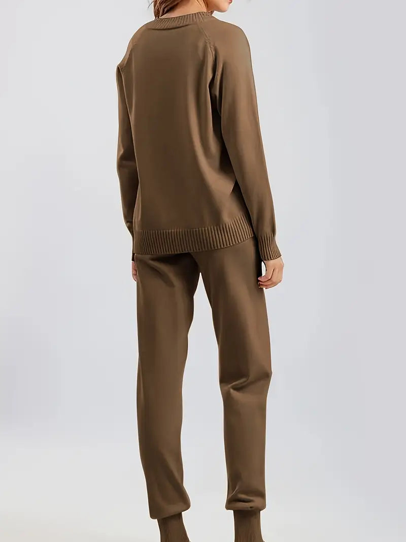 MORGAN – COZY KNIT TWO-PIECE LOUNGE SET