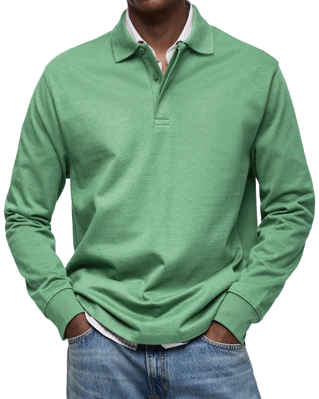 JUSTIN – CLASSIC LONG-SLEEVE POLO SHIRT