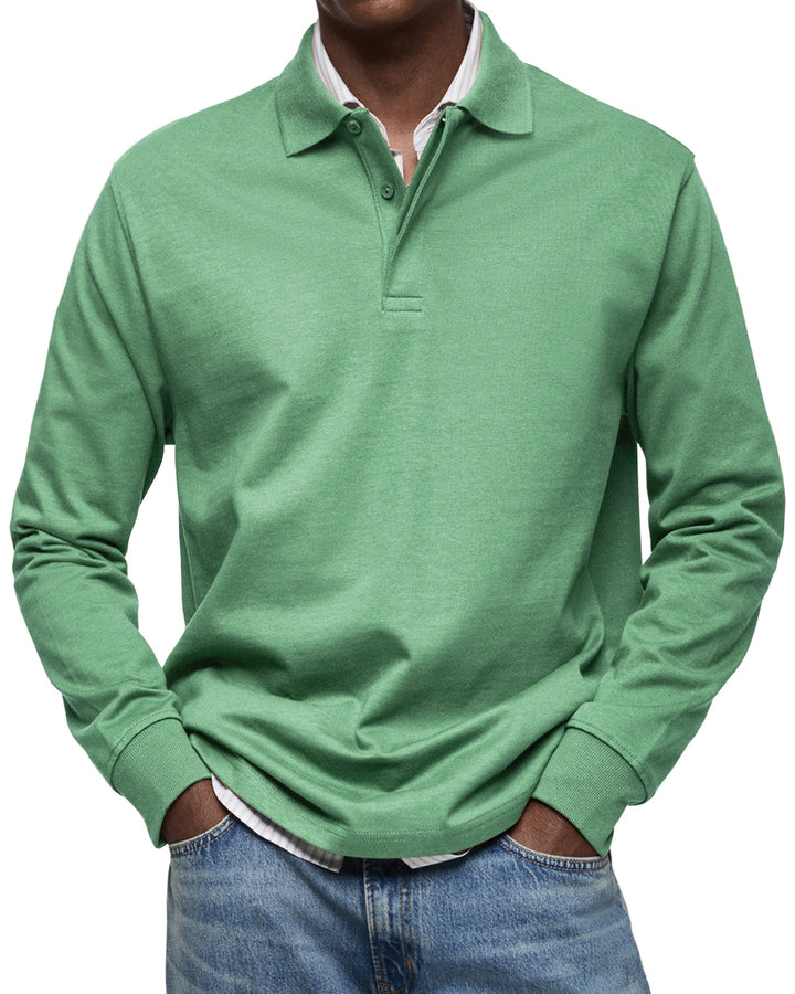 JUSTIN – CLASSIC LONG-SLEEVE POLO SHIRT