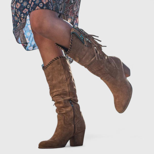 SAVANNAH – WESTERN CHARM FRINGE BOOTS