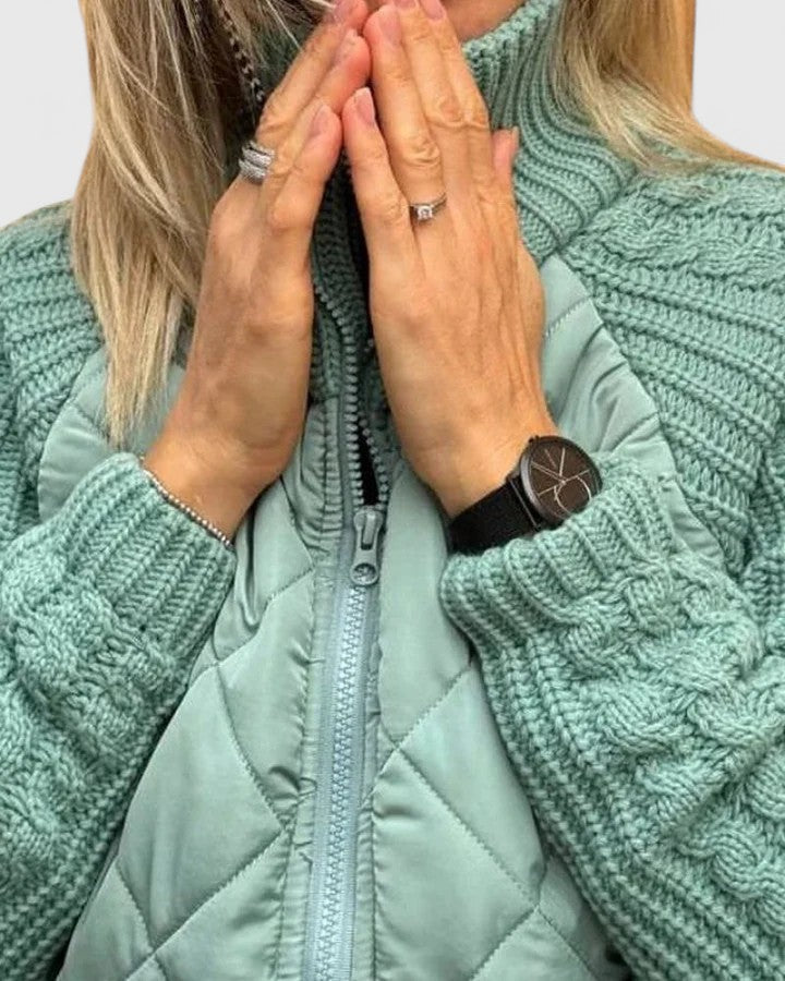 SOPHIA – COZY QUILTED KNIT JACKET