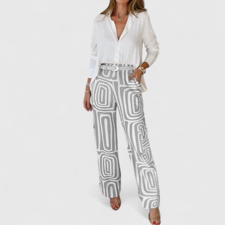 CAROLINE – MODERN CHIC WIDE-LEG PANTS