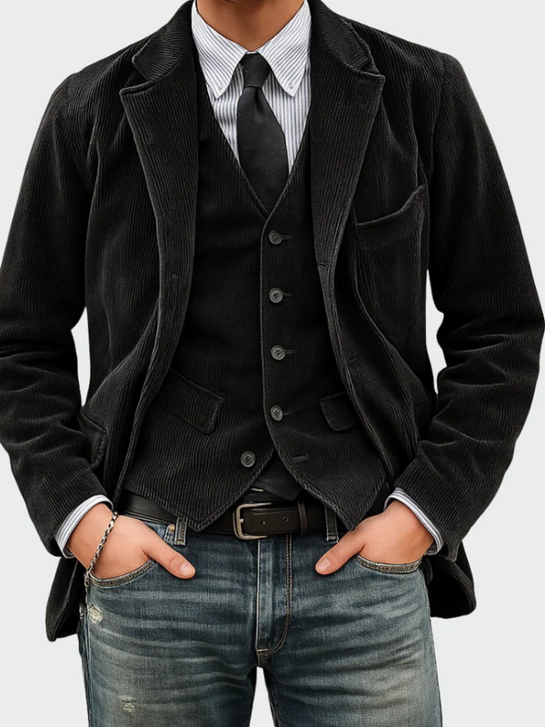 Gunnar - Corduroy Blazer And Vest