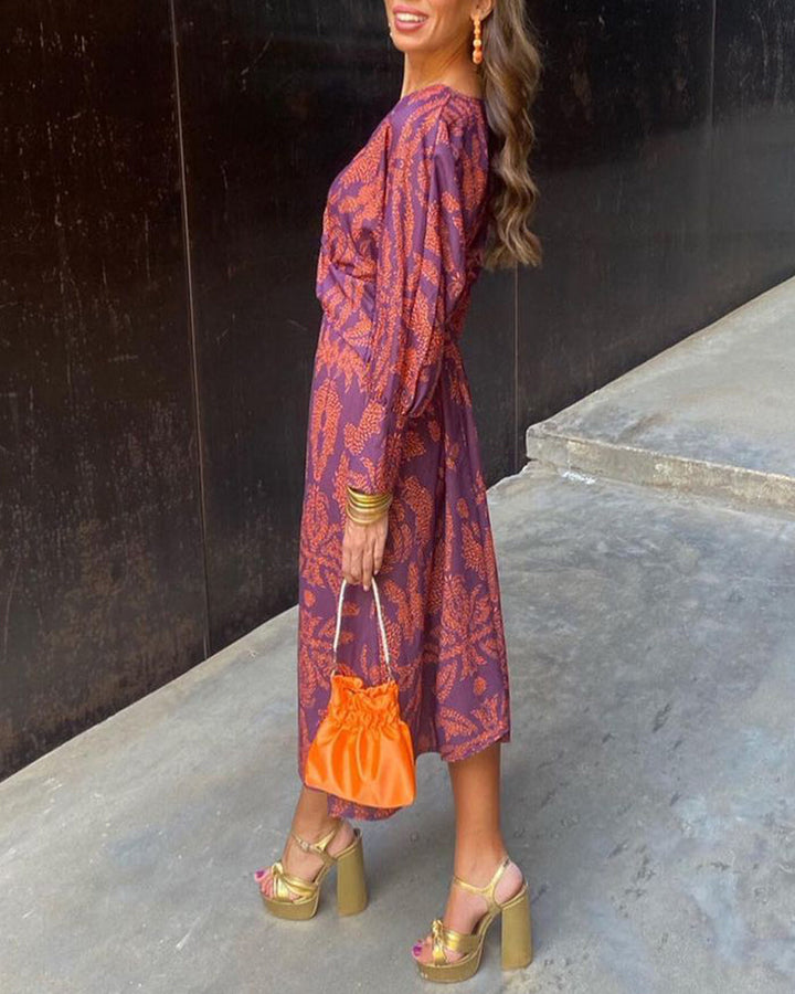 CAMILLE – GOLDEN GLANCE TWIST DRESS