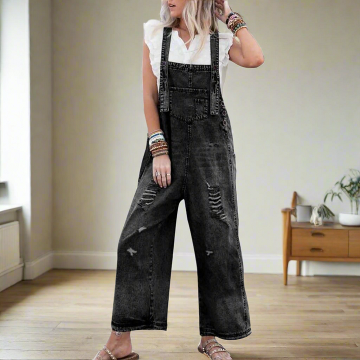 MACKENZIE – RELAXED DISTRESSED OVERALLS