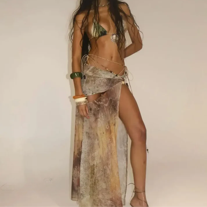 DELILAH – BOHO BEACH GLAM SKIRT SET