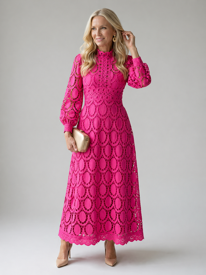 Stylized Fashion | Lace Midi Dress