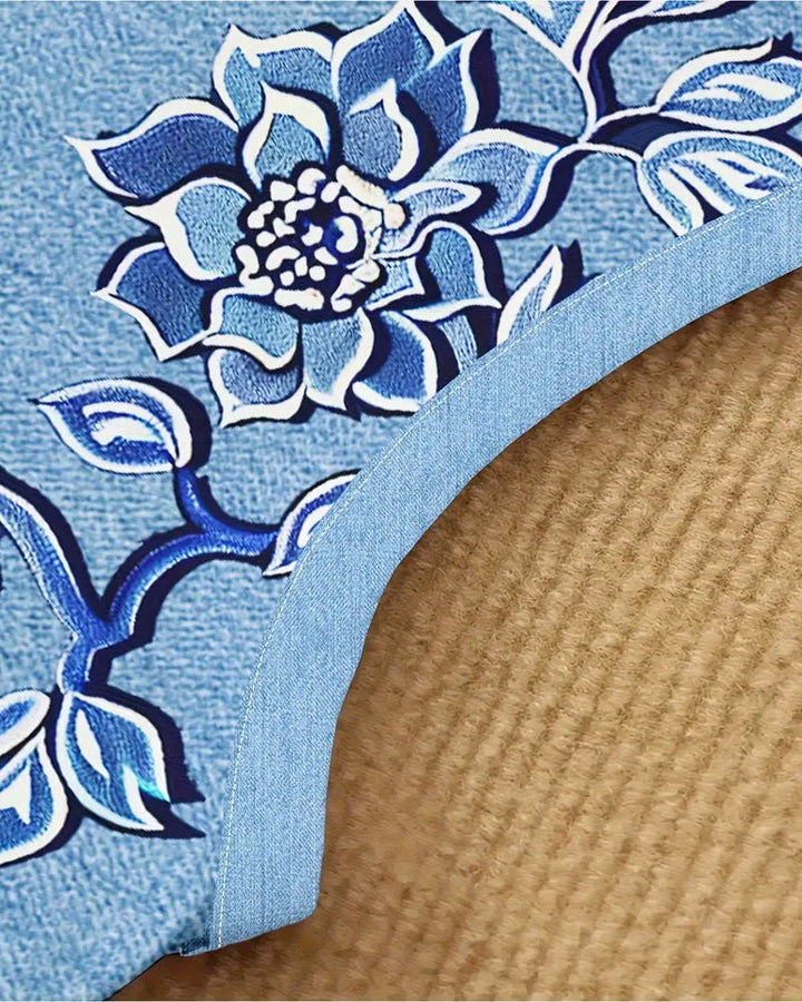 ARIEL – SLEEVELESS FLORAL BUTTON DRESS