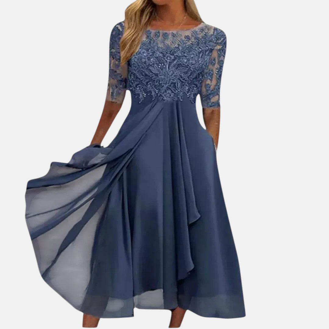 Saffron | Elegant Lace Dress