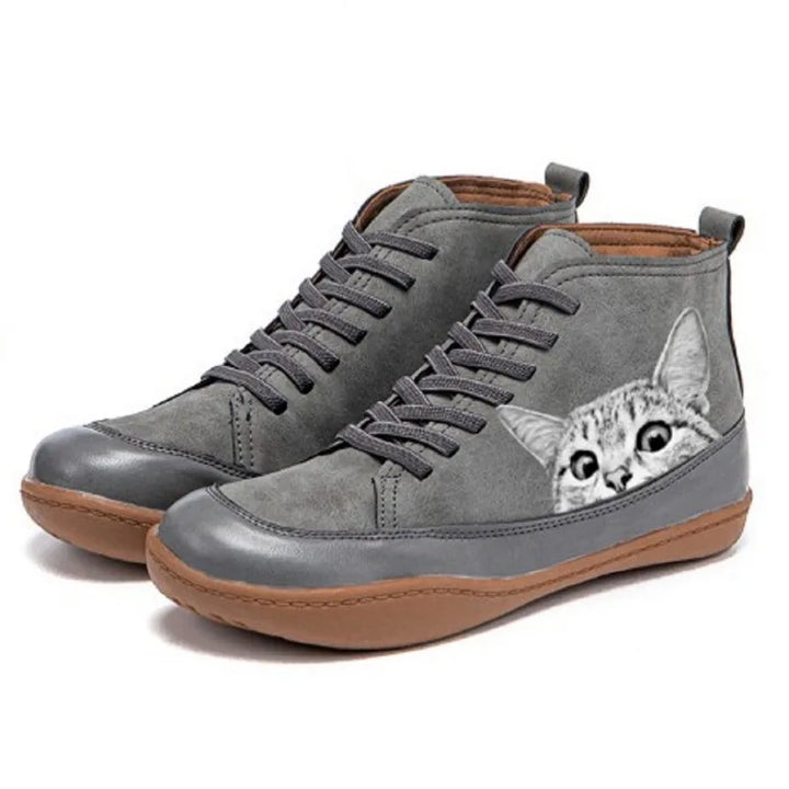 KELLY – PLAYFUL CAT HIGH-TOP SNEAKERS