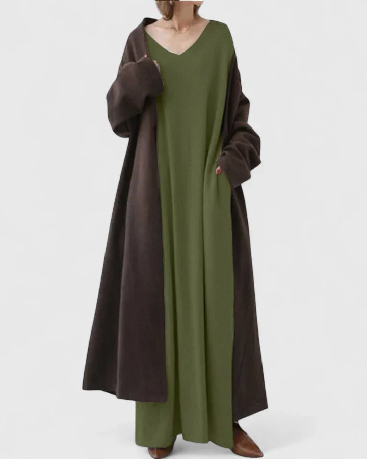 MARY – RELAXED MAXI SWEATER DRESS