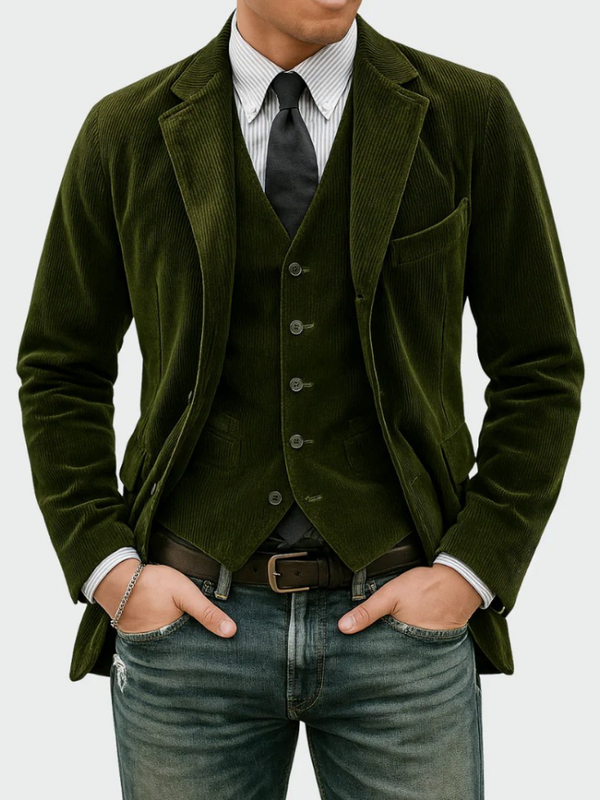 Gunnar - Corduroy Blazer And Vest