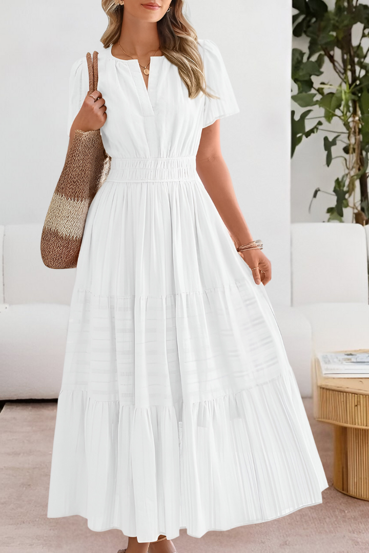 FREYA – SUNLIT CHARM TIERED MAXI DRESS