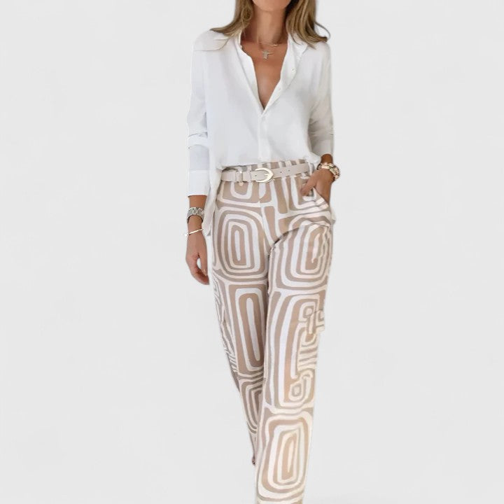 CAROLINE – MODERN CHIC WIDE-LEG PANTS
