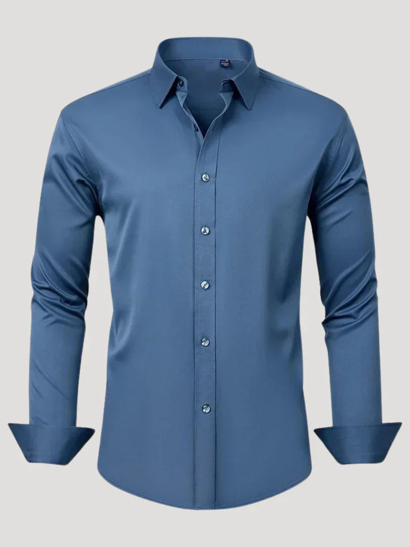 Bordon - Non-Iron Stretch Shirt With Button