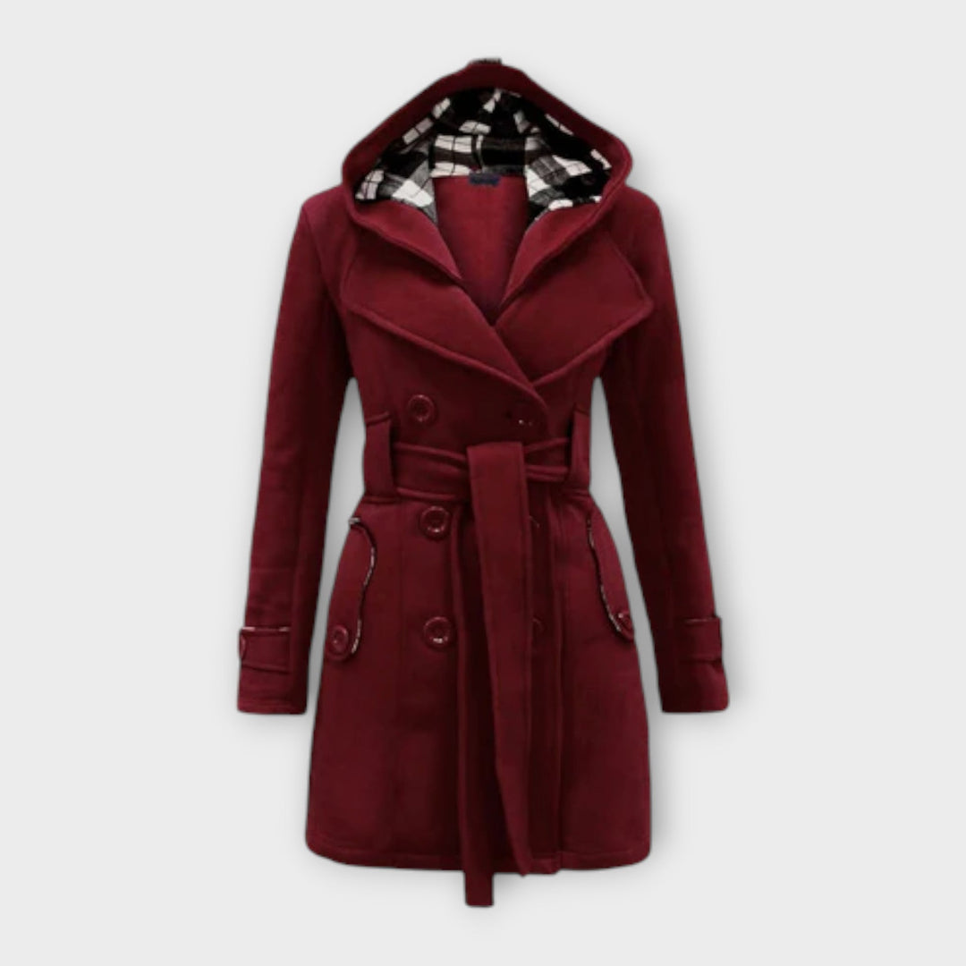 AVA – ELEGANT HOODED TRENCH COAT