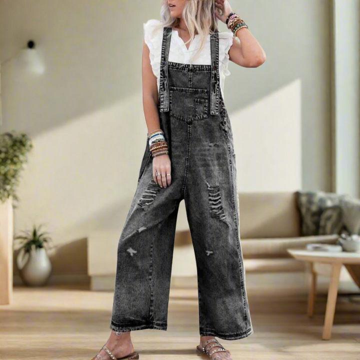 MACKENZIE – RELAXED DISTRESSED OVERALLS