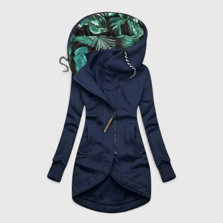 JAENA – ASYMMETRIC TROPICAL HOODIE