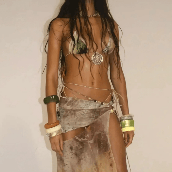 DELILAH – BOHO BEACH GLAM SKIRT SET