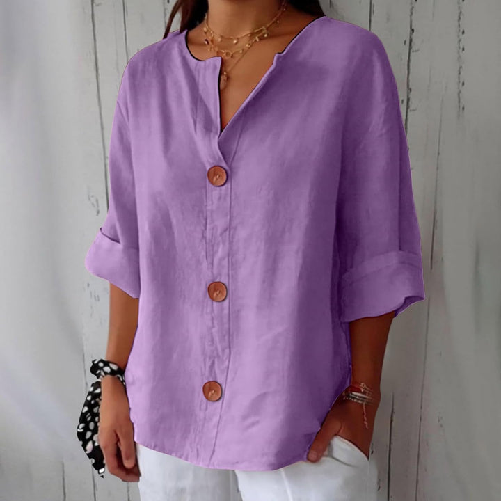 JULIA – RELAXED CHIC BUTTON BLOUSE